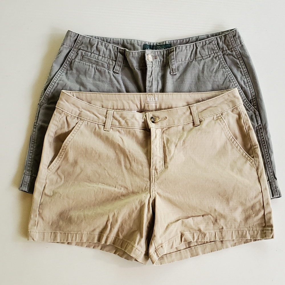 2 pairs of shorts, a.n.a and LRL, size 8